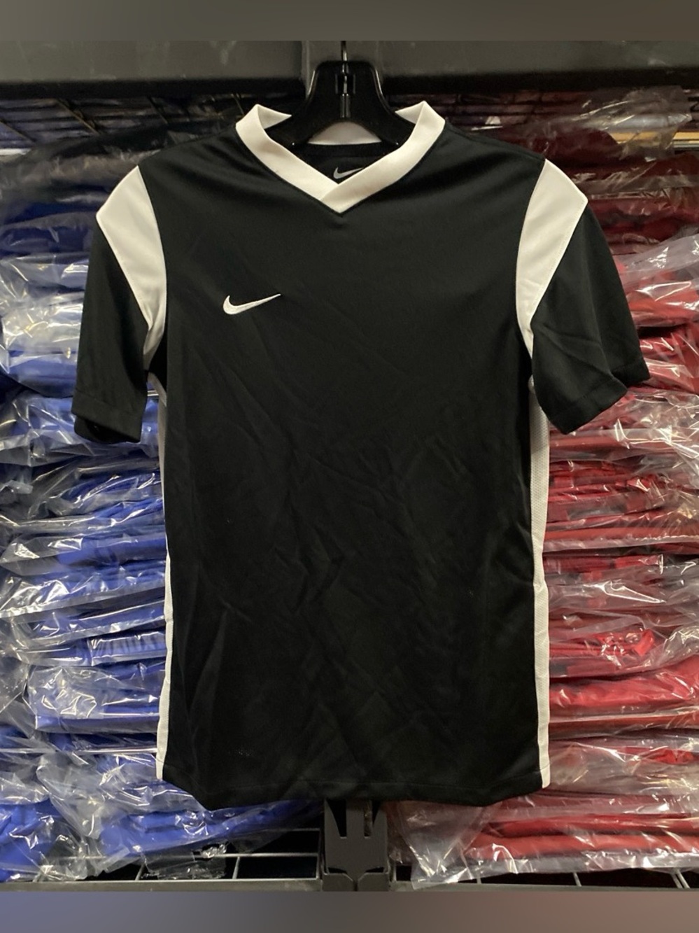 Nike Derby III Soccer Jersey NWT Kids Large Black/White DRI-FIT CW3834-010